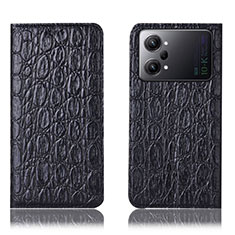 Coque Portefeuille Livre Cuir Etui Clapet H16P pour Oppo K10 Pro 5G Noir