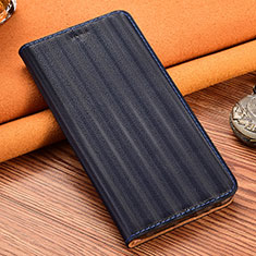 Coque Portefeuille Livre Cuir Etui Clapet H16P pour Samsung Galaxy A52 4G Bleu