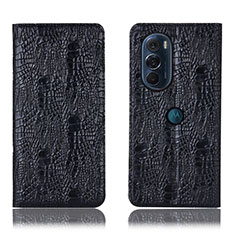 Coque Portefeuille Livre Cuir Etui Clapet H17P pour Motorola Moto Edge X30 5G Noir