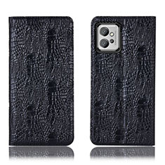 Coque Portefeuille Livre Cuir Etui Clapet H17P pour Motorola Moto G32 Noir