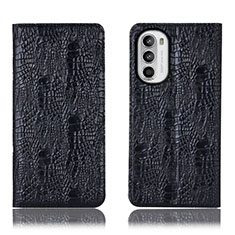 Coque Portefeuille Livre Cuir Etui Clapet H17P pour Motorola Moto G71s 5G Noir