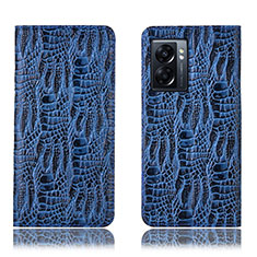 Coque Portefeuille Livre Cuir Etui Clapet H17P pour OnePlus Nord N300 5G Bleu