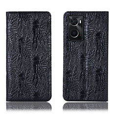 Coque Portefeuille Livre Cuir Etui Clapet H17P pour Oppo A36 Noir