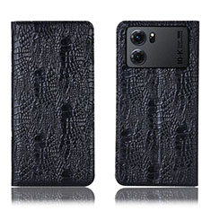 Coque Portefeuille Livre Cuir Etui Clapet H17P pour Oppo K10 5G Noir