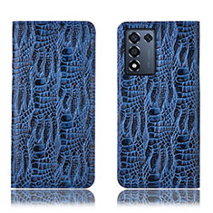 Coque Portefeuille Livre Cuir Etui Clapet H17P pour Realme 9 SE 5G Bleu