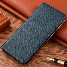 Coque Portefeuille Livre Cuir Etui Clapet H17P pour Samsung Galaxy A04s Bleu