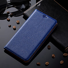 Coque Portefeuille Livre Cuir Etui Clapet H17P pour Vivo iQOO 9 5G Bleu