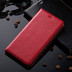 Coque Portefeuille Livre Cuir Etui Clapet H17P pour Vivo iQOO 9 5G Rouge