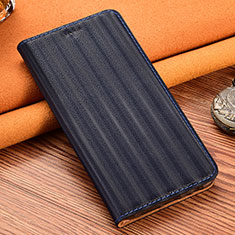 Coque Portefeuille Livre Cuir Etui Clapet H18P pour Motorola Moto G30 Bleu