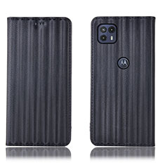 Coque Portefeuille Livre Cuir Etui Clapet H18P pour Motorola Moto G50 5G Noir