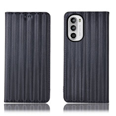 Coque Portefeuille Livre Cuir Etui Clapet H18P pour Motorola MOTO G52 Noir