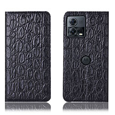 Coque Portefeuille Livre Cuir Etui Clapet H18P pour Motorola Moto S30 Pro 5G Noir