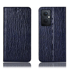 Coque Portefeuille Livre Cuir Etui Clapet H18P pour OnePlus Nord N20 5G Bleu