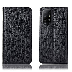 Coque Portefeuille Livre Cuir Etui Clapet H18P pour Oppo A95 5G Noir