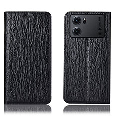 Coque Portefeuille Livre Cuir Etui Clapet H18P pour Oppo K10 5G Noir