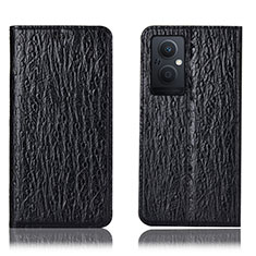 Coque Portefeuille Livre Cuir Etui Clapet H18P pour Oppo Reno8 Z 5G Noir