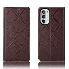 Coque Portefeuille Livre Cuir Etui Clapet H19P pour Motorola Moto Edge (2022) 5G Marron