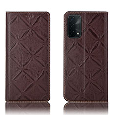 Coque Portefeuille Livre Cuir Etui Clapet H19P pour OnePlus Nord N200 5G Marron