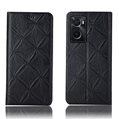 Coque Portefeuille Livre Cuir Etui Clapet H19P pour Oppo A36 Noir