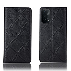 Coque Portefeuille Livre Cuir Etui Clapet H19P pour Oppo A54 5G Noir