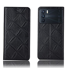 Coque Portefeuille Livre Cuir Etui Clapet H19P pour Oppo K9 Pro 5G Noir