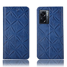 Coque Portefeuille Livre Cuir Etui Clapet H19P pour Realme Narzo 50 5G Bleu