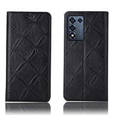 Coque Portefeuille Livre Cuir Etui Clapet H19P pour Realme Q3t 5G Noir