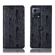 Coque Portefeuille Livre Cuir Etui Clapet H20P pour Motorola Moto S30 Pro 5G Noir