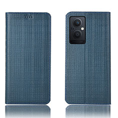 Coque Portefeuille Livre Cuir Etui Clapet H20P pour OnePlus Nord N20 5G Bleu