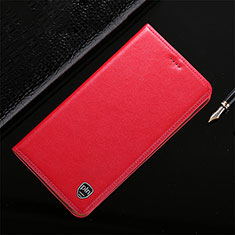 Coque Portefeuille Livre Cuir Etui Clapet H20P pour Vivo iQOO 8 5G Rouge