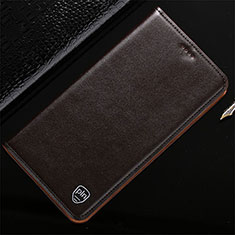 Coque Portefeuille Livre Cuir Etui Clapet H20P pour Vivo iQOO 9 5G Marron