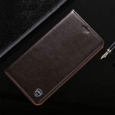 Coque Portefeuille Livre Cuir Etui Clapet H21P pour Huawei Honor 70 Pro+ Plus 5G Marron