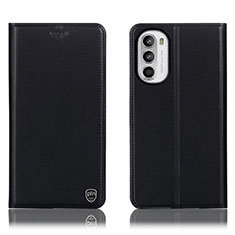 Coque Portefeuille Livre Cuir Etui Clapet H21P pour Motorola Moto Edge (2022) 5G Noir