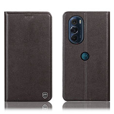 Coque Portefeuille Livre Cuir Etui Clapet H21P pour Motorola Moto Edge 30 Pro 5G Marron