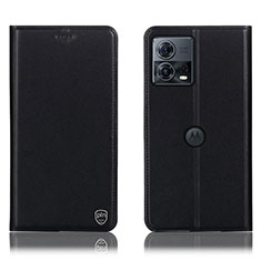 Coque Portefeuille Livre Cuir Etui Clapet H21P pour Motorola Moto S30 Pro 5G Noir