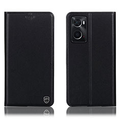 Coque Portefeuille Livre Cuir Etui Clapet H21P pour Oppo A36 Noir