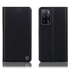 Coque Portefeuille Livre Cuir Etui Clapet H21P pour Oppo A53s 5G Noir