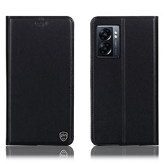 Coque Portefeuille Livre Cuir Etui Clapet H21P pour Oppo A56S 5G Noir