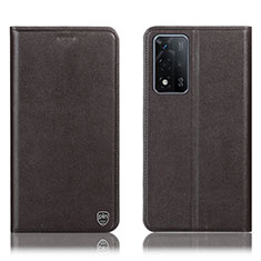 Coque Portefeuille Livre Cuir Etui Clapet H21P pour Oppo A93s 5G Marron