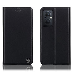 Coque Portefeuille Livre Cuir Etui Clapet H21P pour Oppo A96 5G Noir