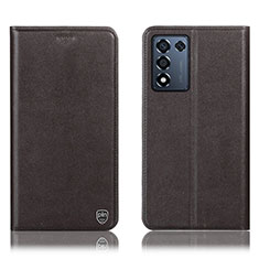 Coque Portefeuille Livre Cuir Etui Clapet H21P pour Oppo K9S 5G Marron