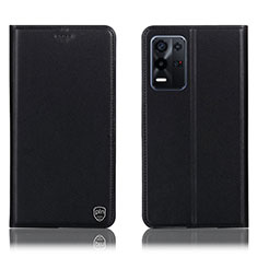 Coque Portefeuille Livre Cuir Etui Clapet H21P pour Oppo K9X 5G Noir