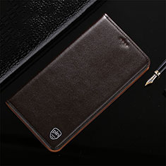 Coque Portefeuille Livre Cuir Etui Clapet H21P pour Samsung Galaxy Note 20 Ultra 5G Marron