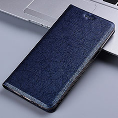 Coque Portefeuille Livre Cuir Etui Clapet H22P pour Samsung Galaxy Xcover 4 SM-G390F Bleu