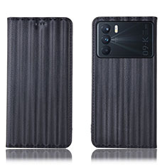 Coque Portefeuille Livre Cuir Etui Clapet H23P pour Oppo K9 Pro 5G Noir