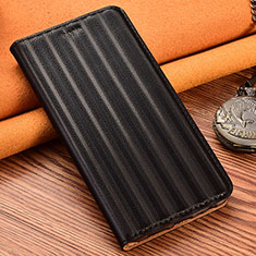 Coque Portefeuille Livre Cuir Etui Clapet H23P pour Samsung Galaxy A03 Noir