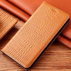 Coque Portefeuille Livre Cuir Etui Clapet H24P pour Huawei Mate 60 Pro Orange