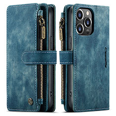 Coque Portefeuille Livre Cuir Etui Clapet H27 pour Apple iPhone 14 Pro Bleu