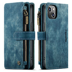 Coque Portefeuille Livre Cuir Etui Clapet H28 pour Apple iPhone 13 Bleu