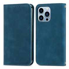 Coque Portefeuille Livre Cuir Etui Clapet H30 pour Apple iPhone 14 Pro Bleu